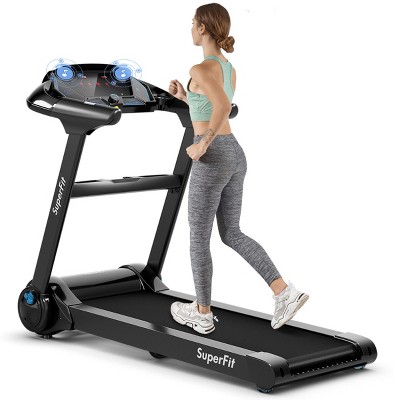 Costway 2.25HP Folding Treadmill Running Machine LED Touch Display