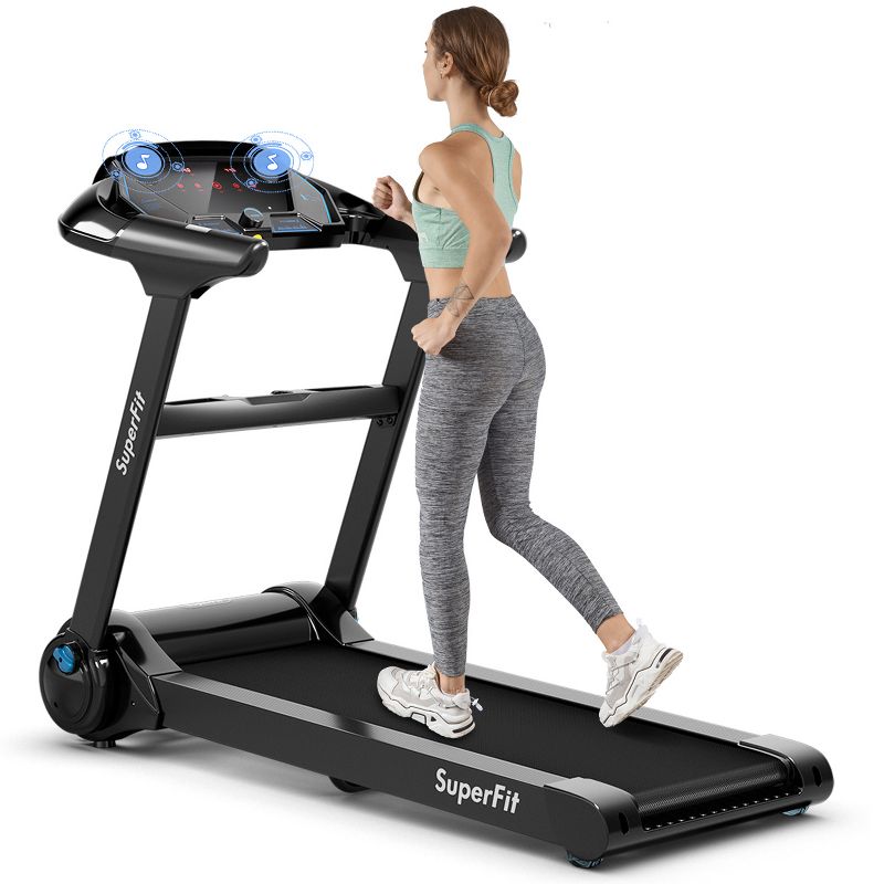 Costway 2.25HP Folding Treadmill Running Machine LED Touch Display, 1 of 11