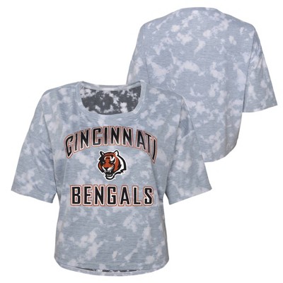 NFL Cincinnati Bengals Women's Short Sleeve Crop T-Shirt