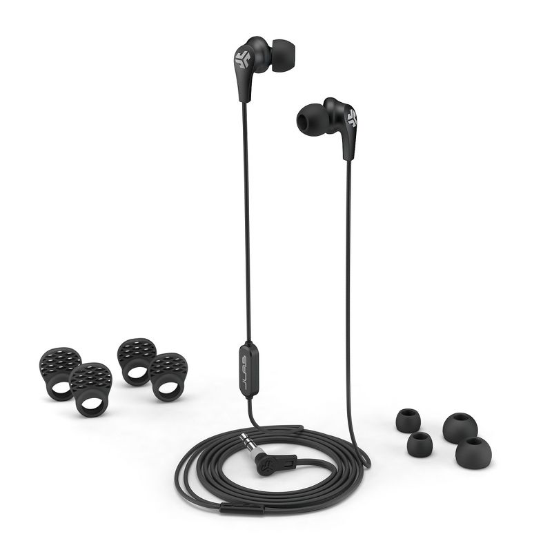 JLab Wired JBuds Pro with Universal Mic - Black, 3 of 6