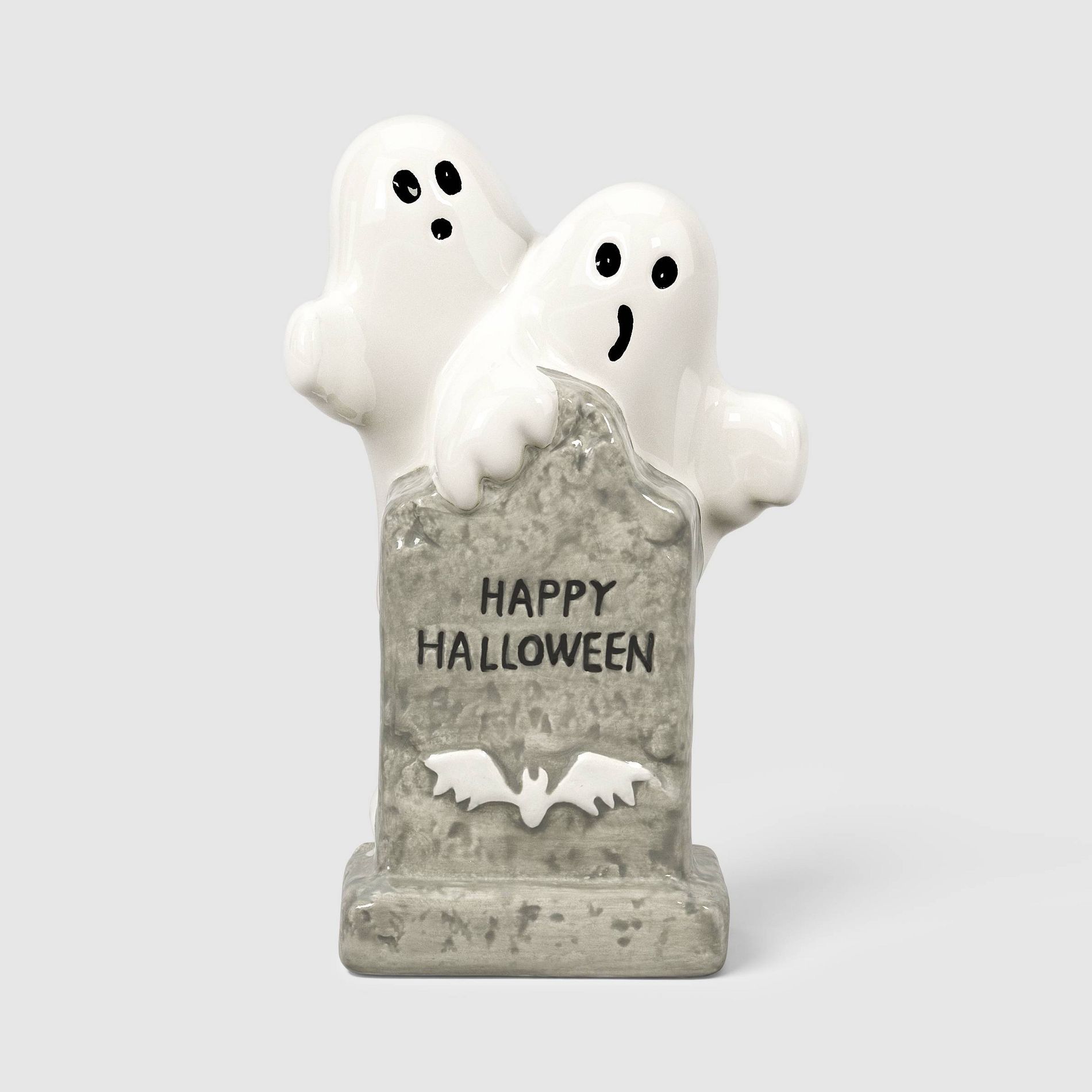 Shiny Ghosts and Tombstone Ceramic Decorative Sculpture - Hyde and EEK! Boutique™