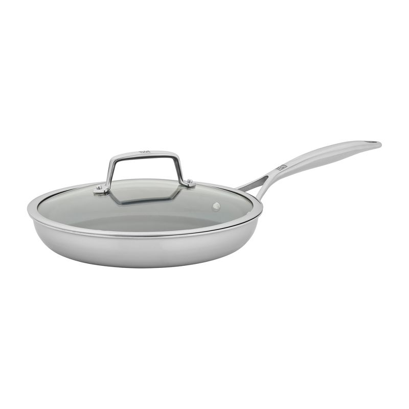 ZWILLING Energy Plus 10-inch Stainless Steel Ceramic Nonstick Fry Pan with Lid, 1 of 9
