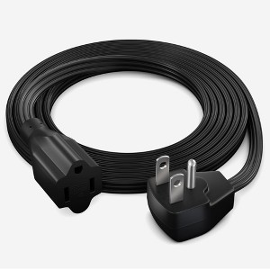 Maximm Extension Cord Heavy Duty Flat Wire 3-Prong Flat Plug, 14 AWG Power Cord - UL Certified - 1 of 4
