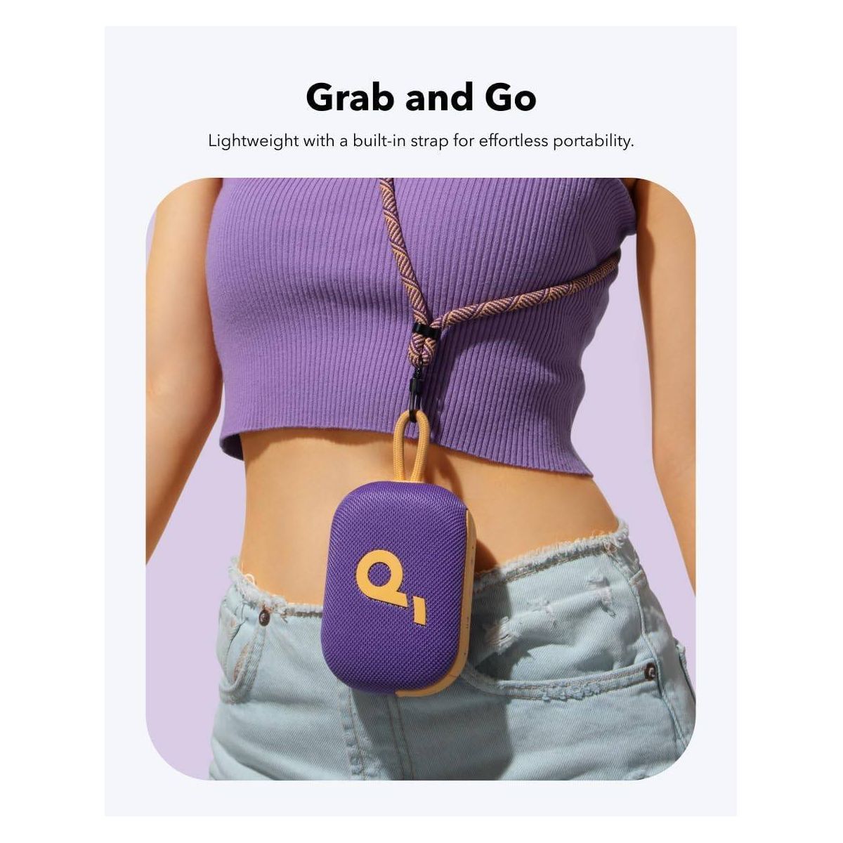 Anker Soundcore Select 4 Go Portable Waterproof Bluetooth Speaker - Purple - thumbnail 5