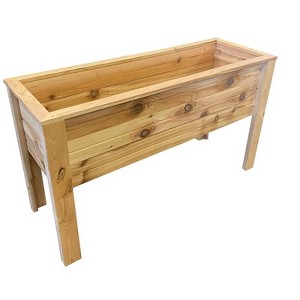 Real Wood Products 22 in. H X 38 in. W X 12 in. D Cedar Elevated Garden Box Natural - 1 of 1