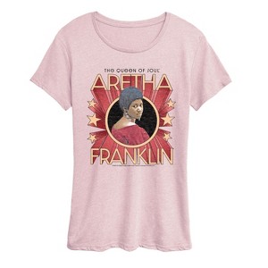 Women's - Aretha Franklin - The Queen of Soul Short Sleeve Graphic T-Shirt - 1 of 3