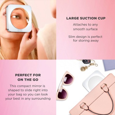 Elegant Round Countertop LED Magnifying Makeup Mirror
