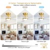 Sofucor Flush Mount Ceiling Fans with Light & Remote 42 Inch Low Profile Ceiling Fan Reversible DC 3CCT Dimmable for Bedroom Living Room Outdoor Patio - 4 of 4