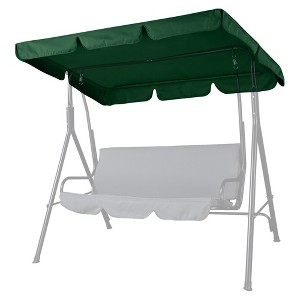 Yescom Replacement Swing Canopy UV30+ 180gsm Porch Top Cover Seat Patio Outdoor Green - 1 of 4