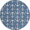 Unique Loom Outdoor Coastal Ahoy Solid Print Woven Area Rug - 2 of 4