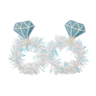 Packed Party Wedding Ring Novelty Bridal Glasses