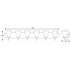 Progress Lighting, Classic Collection, 6-Light Bath, Brushed Nickel, Etched Glass Shades - 4 of 4