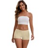 INSPIRE CHIC Women's Seamless Ice Silk Lace Trim Slip Shorts for Under Dresses Lightweight Elastic Boyshorts - 4 of 4