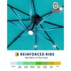 Cantilever Patio Umbrella 10x10ft Large Rectangle Umbrella Outdoor Market Umbrellas 360 Rotation Offset Hanging Outdoor Shade - 3 of 4