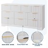 Acekool 10-Drawer Fluted Dresser with Gold Handles, Modern Long Chest Organizer, Stylish Storage for Bedroom, Living Room, Entryway - 4 of 4