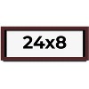 PosterPalooza | Panoramic Shadow Box 1.5" Depth Brown Picture Frame - UV Acrylic, Backing, Hanging Hardware - 2 of 4