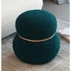 VYNXARIA Dark Green Snowman Ottomans and Benches - Playful and Compact Design, 16.14x16.14x17.32 inches - 2 of 4