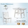 AMERLIFE 5 Piece HDPE Outdoor Dining Tables and Chairs with Umbrella Hole - 2 of 3