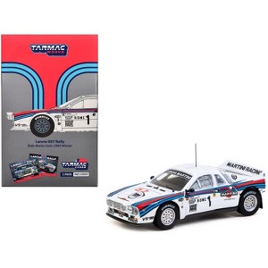 Lancia 037 Rally #1 "Martini Racing" Winner "Rallye Monte-Carlo" (1983) 1/64 Diecast Model Car by Tarmac Works - 1 of 4