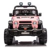 Jojoka 12V Kids Electric Ride-On Truck with Remote Control, 3 Speeds, 6MPH Max, Spring Suspension, LED Lights, Music - 2 of 4