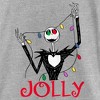 Girl's The Nightmare Before Christmas Jack Jolly Christmas Lights T-Shirt - 2 of 4