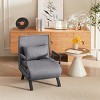 KWPZQEB Folding Sofa Bed, Convertible Bed Sleeper Chair with 5-Position Adjustable Backrest & Pillow, Portable Fold Out Chair Bed for Living Room - 4 of 4