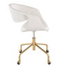 LumiSource Curvo Upholstered 4-Stars Task Chair PU - 2 of 4