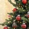 30pcs Christmas Ball Ornaments, 2.36" Christmas Tree Decorations, Shatterproof Plastic Hanging Ball, Xmas Tree Baubles Set - 4 of 4
