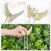 Unique Bargains Women's Butterfly Faux Pearl Tassel Hair Clips and Pins Gold Tone 2 Pcs - 4 of 4