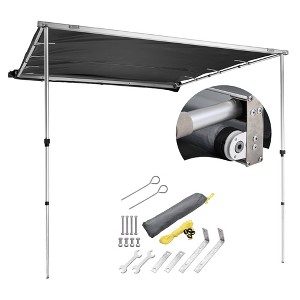 Yescom Semi-Automatic Retractable 6.6'x8.4' Vehicle Awning with Blackout Coating Motor Car Side Roof Rack Overlanding Sun Shade for  Outdoor Camping - 1 of 4