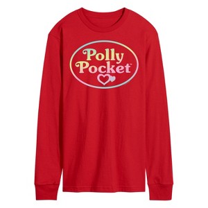 Men's - Polly Pocket - Polly Pocket Ombre Logo Long Sleeve Graphic T-Shirt - 1 of 2