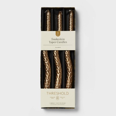 3pk Snake Taper Candle Set - Threshold™