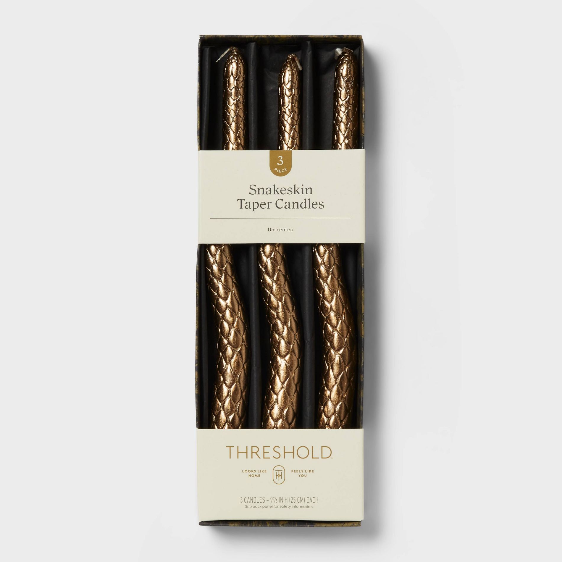 3pk Snake Taper Candle Set - Threshold™