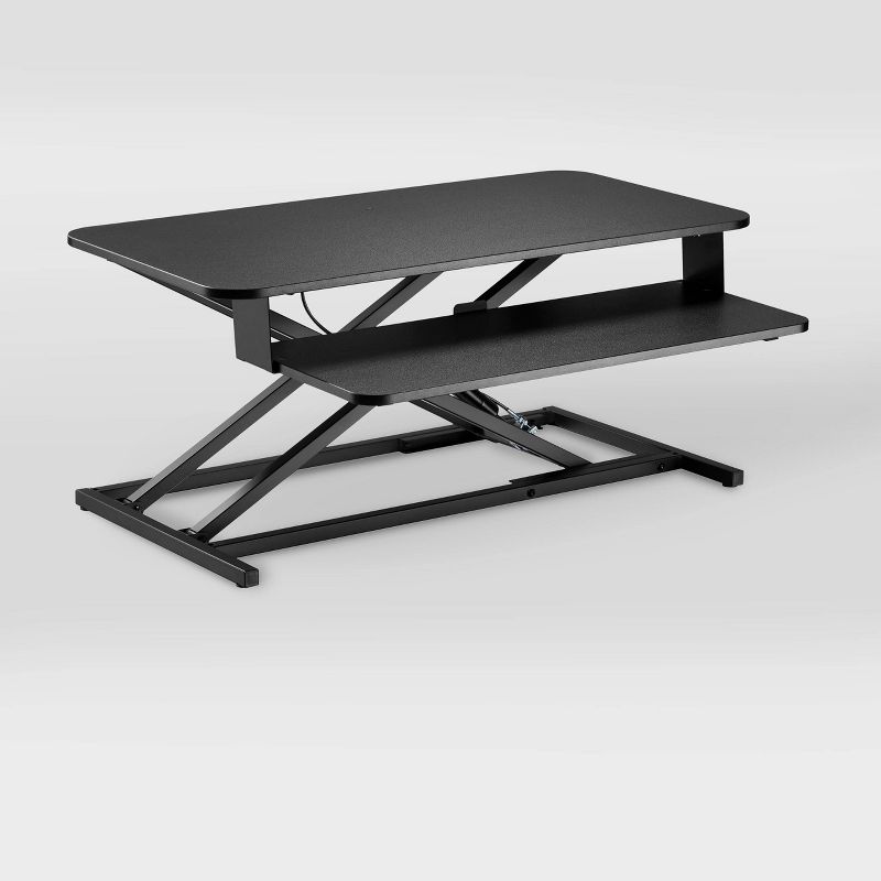 Sit-Stand Converter Desk Black - CorLiving, 5 of 10
