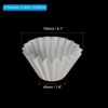 Unique Bargains Cafe Office Home Brewing Paper Disposable Drip Coffee Filters 100 Pcs - 2 of 4