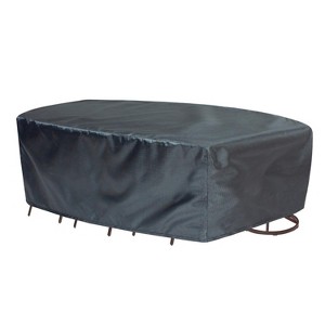 Summerset Shield Oval/Rectangle Table Chair Cover Ultimate Protection for Your Outdoor Furniture Mercury - 1 of 4