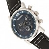 Breed Ryker Chronograph Leather-Band Watch w/Date - Black/Blue - 3 of 3