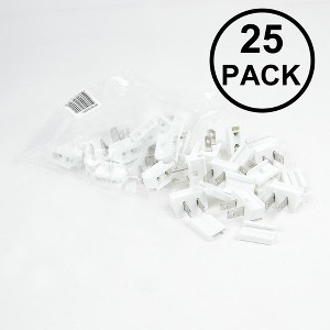 Novelty Lights White Snap-On Vampire Plug SPT-1 for C9/C7 Socket or Zip Cord Wire - 1 of 4