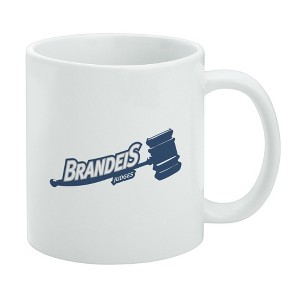 Brandeis University Secondary Logo Ceramic Coffee Mug Novelty Gift Mugs for Coffee Tea and Hot Drinks 11oz White - 1 of 4