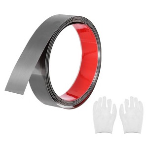 Unique Bargains Self Adhesive Waterproof Stainless Steel Wall Molding Trim with Gloves - 1 of 4