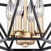 Vaxcel Turin 4 - Light Flush Mount in  Noble Bronze - 3 of 4