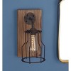 11" x 6" Metal Geometric Battery Operated Accent Lamp with Included Fixed LED Light Brown - Olivia & May - 2 of 4