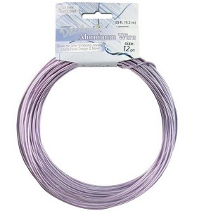 John Bead 12 Guage Lilac Aluminum Jewelry Wire, 30ft - 1 of 1