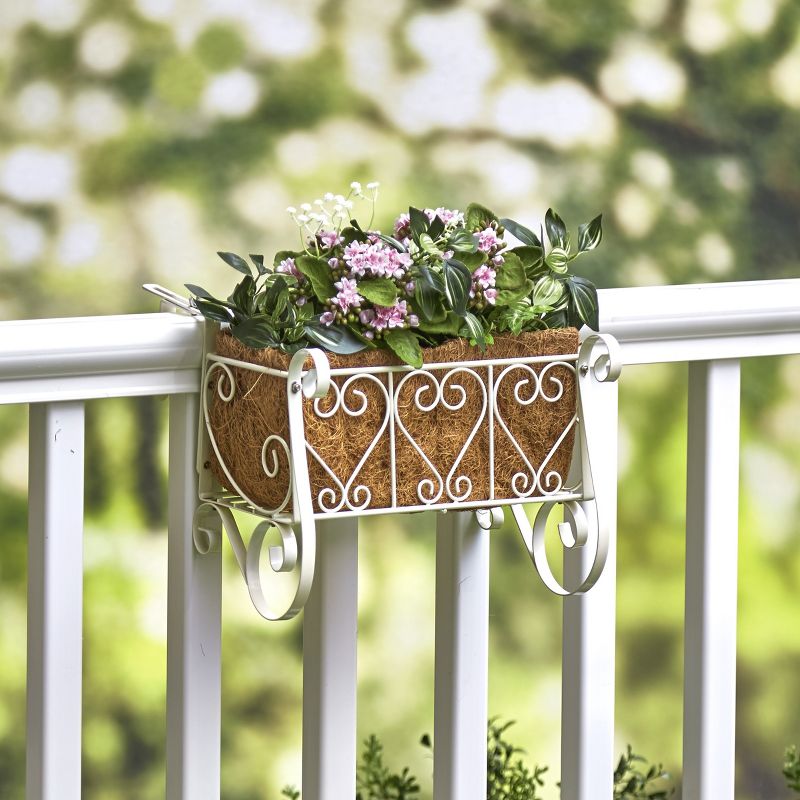 The Lakeside Collection Decorative Rail or Fence Planters, 2 of 5