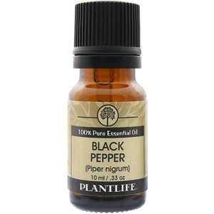 Plantlife Black Pepper Essential Oil – 100% Pure & Therapeutic Grade – Natural, Undiluted & Steam-Distilled – No Additives or Fillers – 10 ml - 1 of 3