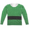 Men's Elf Buddy Costume (Front Back Print) Long Sleeve Costume T-Shirt - 3 of 4