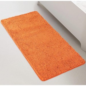 Home Mart Goods Orange Soft Cozy Plush Chenille Bath Mat Bathroom Rug -  47"x27" - 1 of 3