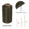 Unique Bargains Wear-Resistant Polyester Embroidery Waxed Thread with Needles - 2 of 4