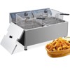 Commercial 11 L/3.3 gal Deep Fryer 1700W,Stainless Steel Electric Fryer with Adjustable Thermostat, Extra-Thick 6 LB Basket - 2 of 4
