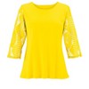 Collections Etc Lace Sleeved Top - 3 of 4